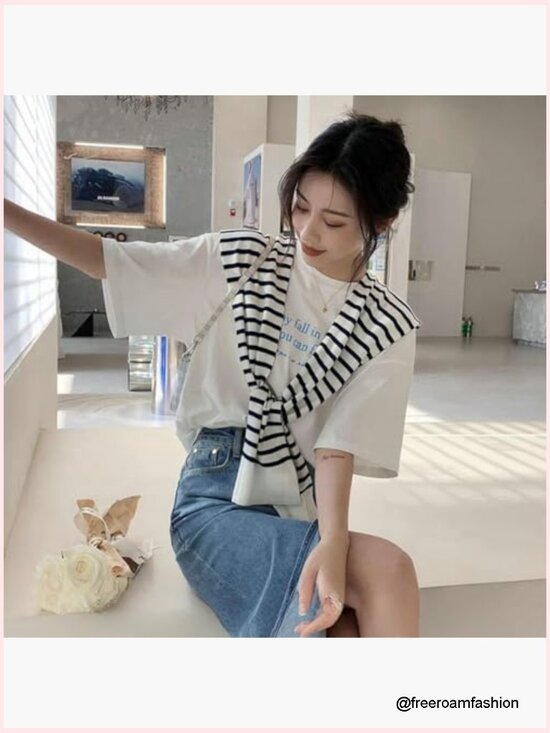 Pashmina Shawl Wraps for Women Knitted Cape Wool Cashmere  Striped Knit Pashmina Shawl Wrap Scarf Cardigan Cape Coverup